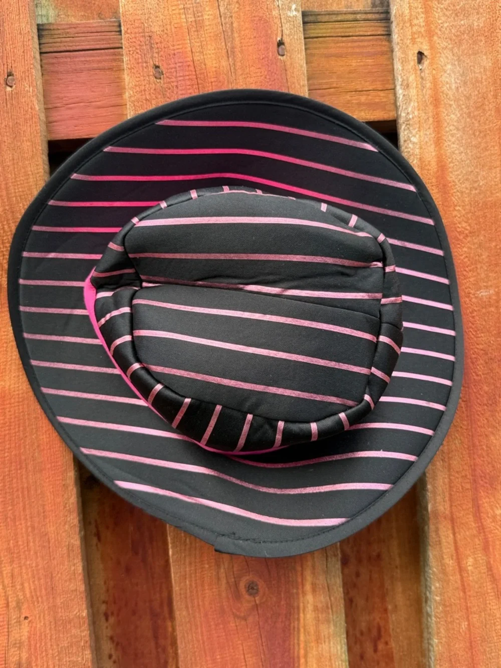Girls Pink & Black Pinstripe Gangster Costume with Fedora